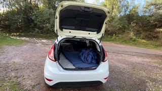 Convert any Hatchback Car to a Practical Micro Camper in Less than 10 Minutes without Making a Mess [upl. by Dleifniw]