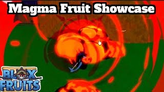 showcase of Magma fruitblox fruitrobloxvideoop dragon [upl. by Ecinue]