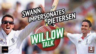 Graeme Swann’s Kevin Pietersen impersonation  Triple M  Willow Talk [upl. by Eckblad753]