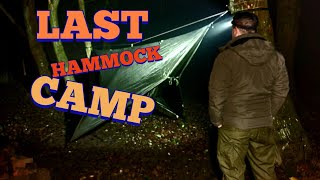 My Last Camp Wild Hammock Camping with englishwoodsman at Hainworth Wood Wild Camp Site [upl. by Ripley]