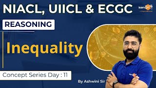 NIACL AO Reasoning  ECGC PO Reasoning  Reasoning Inequality  Key Tips amp Tricks  By Ashwini Sir [upl. by Lidaa]