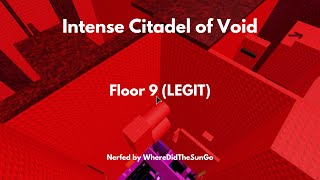 Intense Citadel of Void  Floor 9 LEGIT [upl. by Yv]