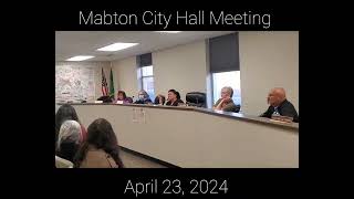 City of Mabton council meeting April 23 2024 [upl. by Tnert104]