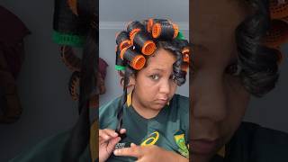 Rollerset Tutorial on Natural Hair [upl. by Selden501]