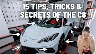 15 TIPS AND SECRETS OF THE C8 CORVETTE I WAS ONLY AWARE OF 9 OF THEM [upl. by Lippold]