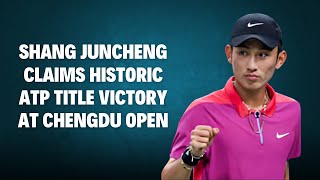 Shang Juncheng Claims Historic ATP Title Victory at Chengdu Open  Grip News 2M [upl. by Cia642]