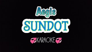 SUNDOT  karaoke Aegis  Opm tagalog song karaoke [upl. by Hcardahs]