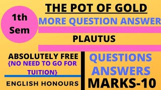 The Pot of Gold By Plautus in hindi [upl. by Enak]