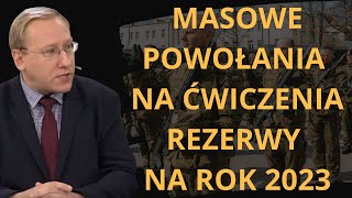 619 Masowe powołania na ćwiczenia rezerwy na rok 2023 [upl. by Neal]