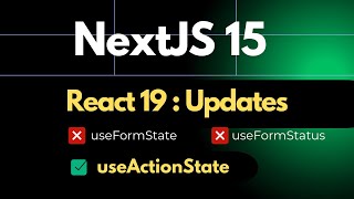 Nextjs 15 New Form Component amp useActionState Hook  EzyCode [upl. by Mchugh]