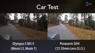 Olympus EM5 II vs Panasonic GH4 Video Image Stabilization Comparison [upl. by Cristal570]