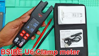 BSIDE U6 Digital Clamp meter for AC DC Ampere amp Thermal sensor [upl. by Emaj684]