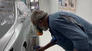 completely car paint in paint booth mechancial automobile car viralvideo vediodailyvlog [upl. by Ynafetse]