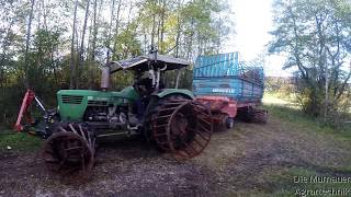 Streuwiesen mähen und auflegen 2017  Gitterräder  BBUmwelttechnik  Deutz  GoPro [upl. by Lirrehs527]