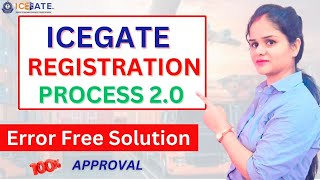 ICEGATE Registration Process  How to register in ICEGATE portal for Custom Clearance exim [upl. by Dylane590]