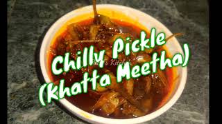 Khatta Meetha Mirchi ka Achar  Sweet amp Sour Chilly Pickle by Patels Kitchen [upl. by Francie409]