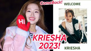 Kriesha Chu is back in Kpop after 3 year hiatus Comeback new agency and health status [upl. by Aikemaj]