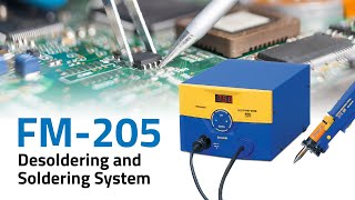 Hakko FM205 Desoldering and Soldering System — Video by American Hakko [upl. by Kandy]