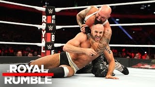 Cesaro amp Sheamus vs Gallows amp Anderson  Raw Tag Team Title Match Royal Rumble 2017 Kickoff [upl. by Nuhsed]