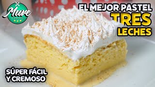 Pastel TRES LECHES súper cremosa  Cómo hacerla paso a paso  Muve Flavors [upl. by Lange]