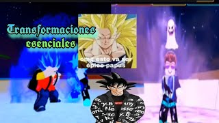 La Transformaciones épicas en Dragon Ball Rage  ROBLOX [upl. by Winfrid149]