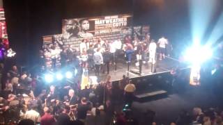 Canelo Alvarez amp Shane Mosley Live Weighin at MGM Grand Garden Arena [upl. by Acirtap]