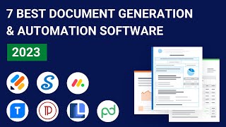 7 Best Document Generation Software Tools 2024 Document Automation [upl. by Marchall]