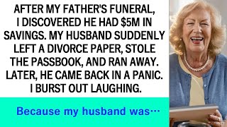 After my fathers funeral my husband stole a passbook with 5M and ran away What happened next [upl. by Buzz]