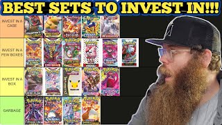 Best Pokémon Sets To Invest In RANKING ALL SWSH amp SampV SETS [upl. by Edlitam]