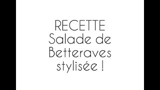 Recette  Salade de betteraves rouges  Facile et Délicieuse [upl. by Alilad]