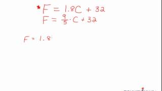 Simple Unit Conversion 2  Celsius to Fahrenheit [upl. by Adama]