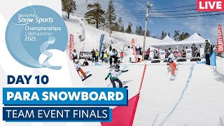 Lillehammer 2021  Para Snowboard  Team event finals  WPSS Championships [upl. by Suhsoj]