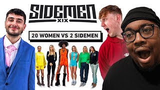 20 WOMEN VS 2 SIDEMEN DANNY AARONS  ANGRY GINGE REACTION [upl. by Ecreip574]