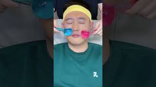 Relaxing skincare p156 funny hair skinsounds sound haircare asmr relax [upl. by Nannerb]