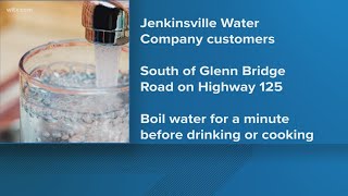 Jenkinsville Water customers boil water advisory [upl. by Jansson]