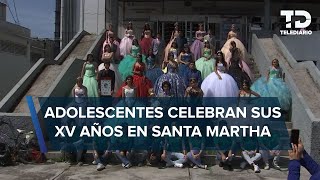 Más de 40 adolescentes celebran sus XV años dentro del penal de Santa Martha Acatitla [upl. by Nulubez]