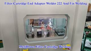 MeltBlown Filter Cartridge End Adapter Welder 222 and Fin Welding [upl. by Ativak]