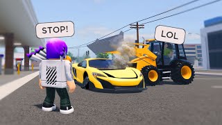 She Destroyed My Car Out Of Anger Cops CALLED Roblox [upl. by Drarig]