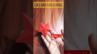 ⭐Papercraft Make Star With Paper diy shortsfeed craft 3dstar viralyoutubeshorts [upl. by Neelyt224]