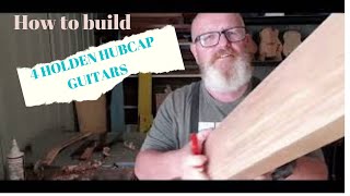 How to build 4 Hubcap guitars [upl. by Laird]