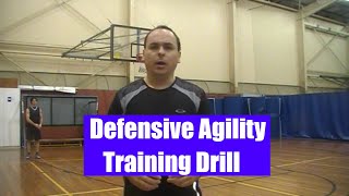 Basketball Defense 🏀 Basic Footwork Agility Drill [upl. by Karp]