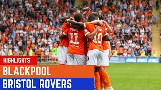 Match Highlights  Blackpool 2 Bristol Rovers 0 [upl. by Cagle437]