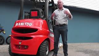 Manitou MI25D forklift review  TradePlantEquipment [upl. by Notgnimer]