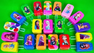 Digging Up Disney Princesses Slime With Ice Creams In Sand  Satisfying Slime ASRM [upl. by Ssew]