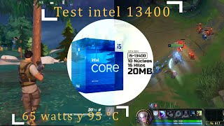 TEST Y TEMPERATURAS INTEL I5 13400  DISIPADOR STOCK  PRUEBAS REALES [upl. by Cheshire]