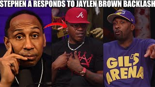 Stephen A FIRES BACK At McCants Gilbert amp Kenyon Martin Over Jaylen Brown Unnamed Sources Reaction [upl. by Brieta]