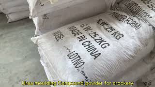 Urea moulding powder for tableware crockery production [upl. by Ahselef]