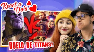 REACT Vingadores VS Thanos  Duelo de Titãs  7 Minutoz [upl. by Hiamerej398]