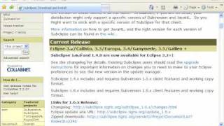 09 Install Subclipse on Windows for Red5 [upl. by Amaryl]