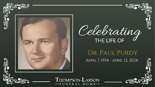 Dr Paul Purdy Mass of Christian Burial [upl. by Ledua17]